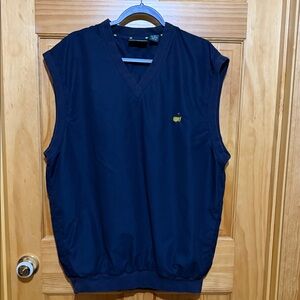 Masters Collection Navy Blue Sleeveless V-Neck Men’s Golf Pullover Vest, Size XL
